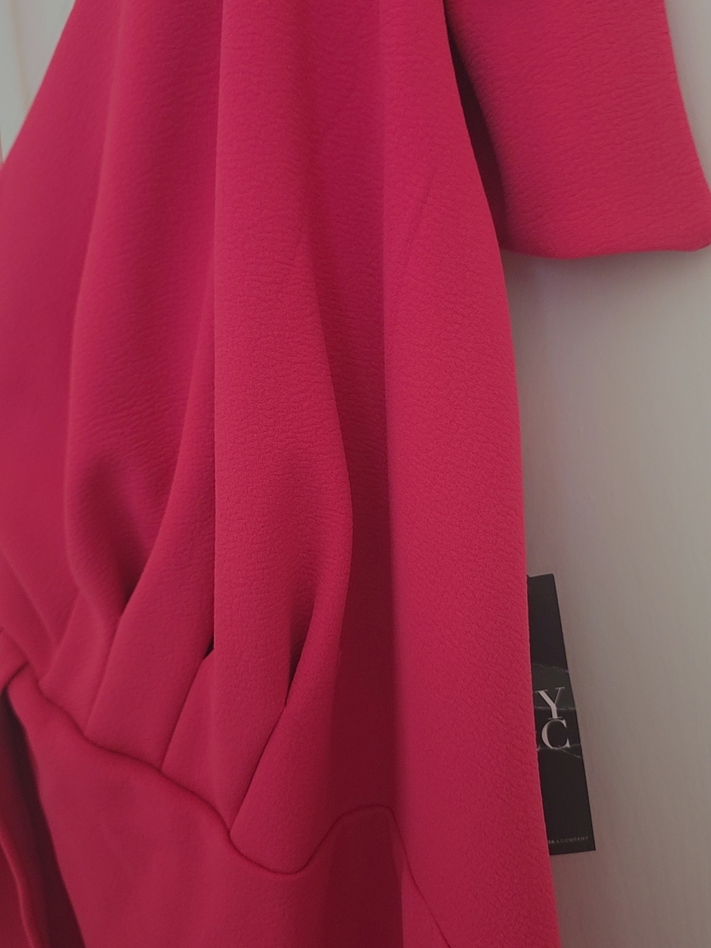 Fitted Women’s Dress in Bright Pink